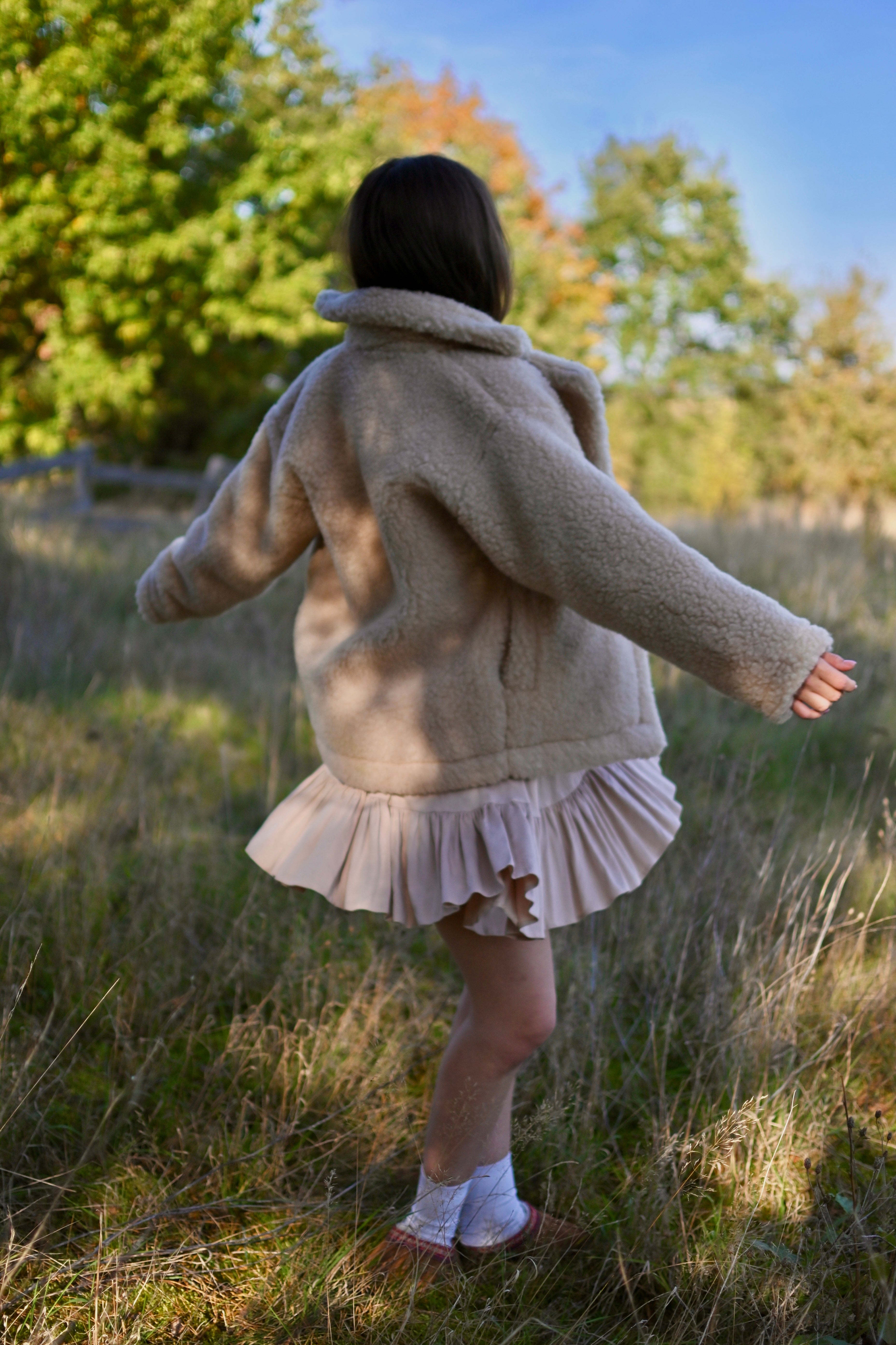 Krótki płaszcz Teddy