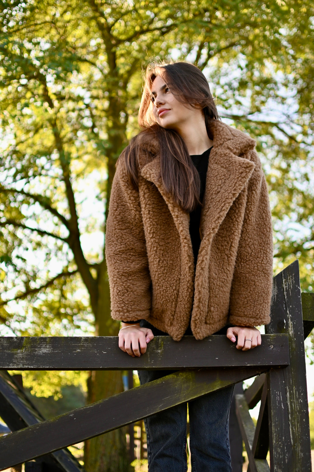 Płaszcz Teddy — Brązowy