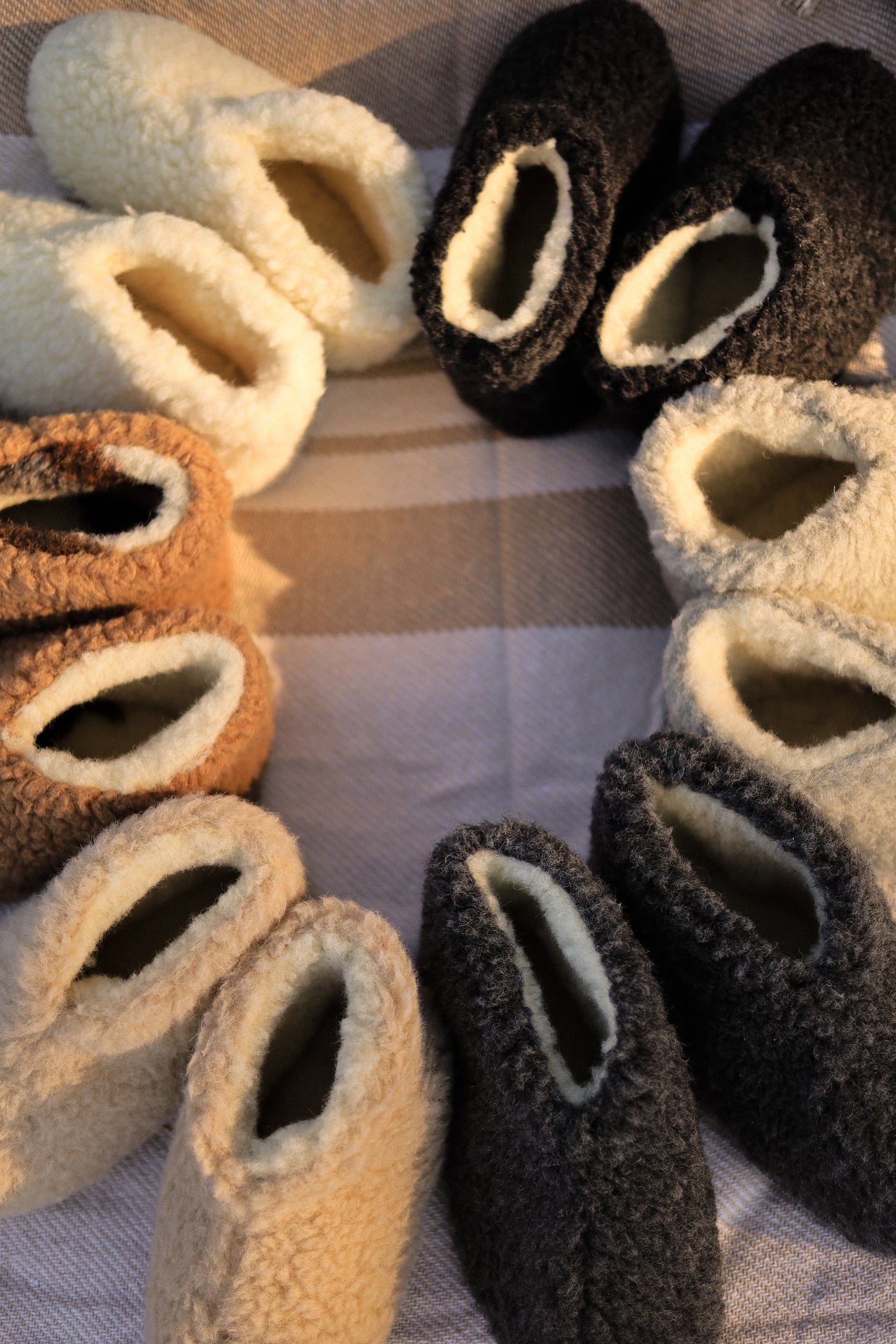Merino Hausschuhe | 100% Schafwolle | Beige