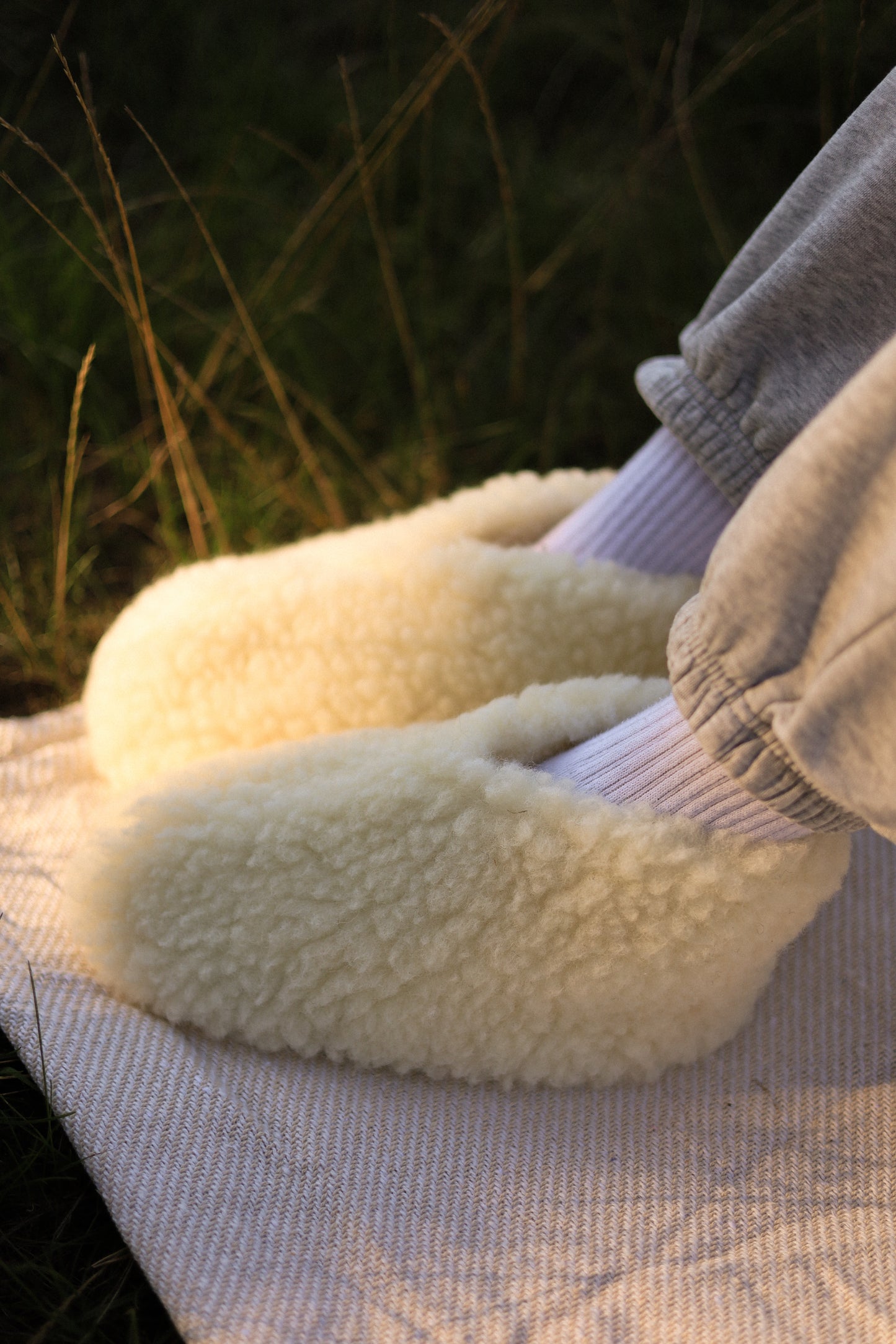 Merino Hausschuhe | 100% Schafwolle | Ecru