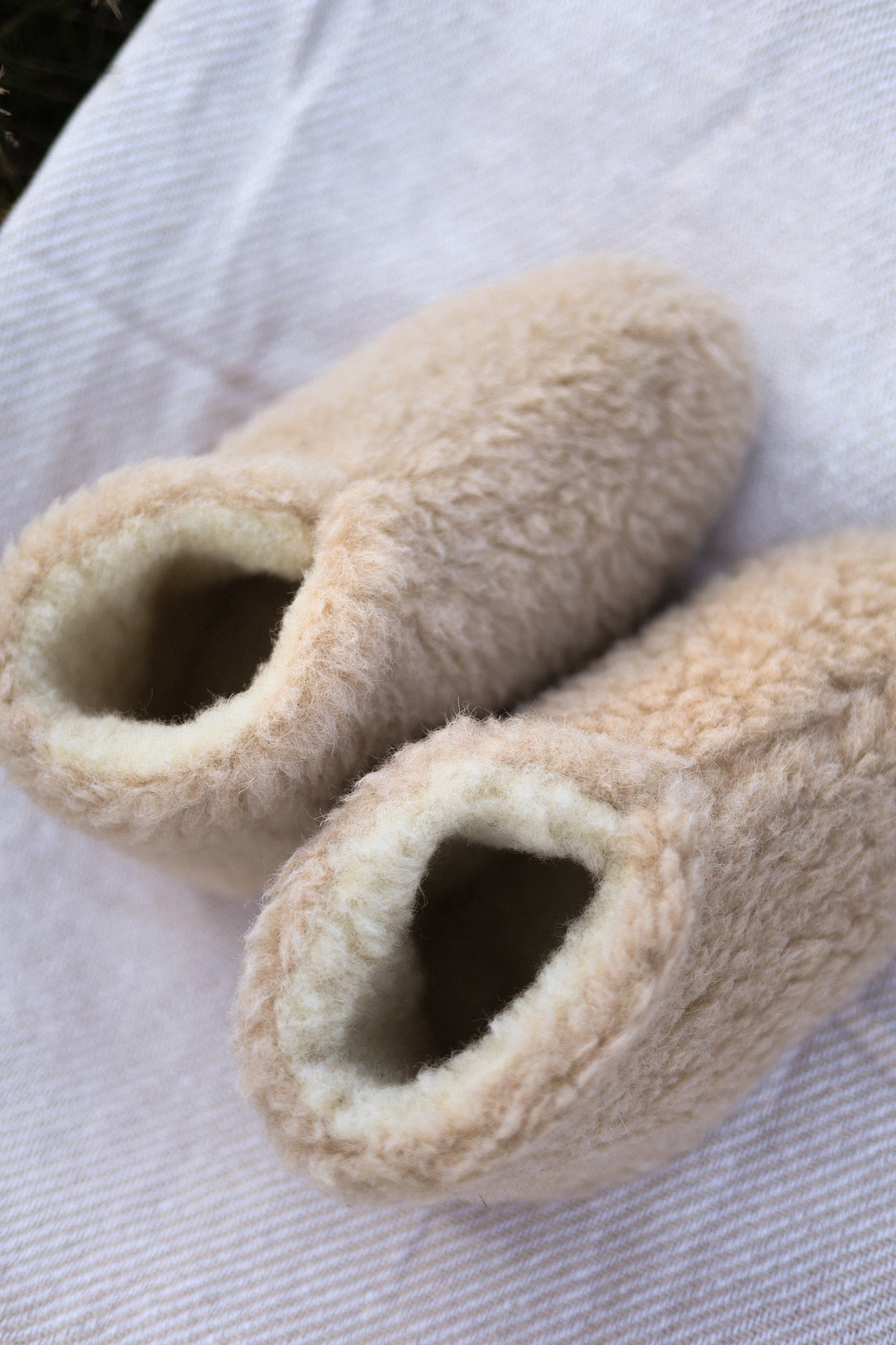 Merino Hausschuhe | 100% Schafwolle | Beige