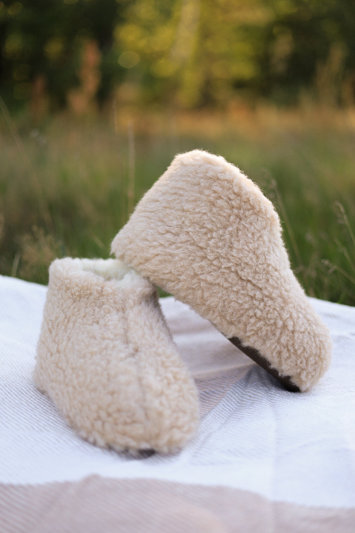 Merino Hausschuhe | 100% Schafwolle | Beige