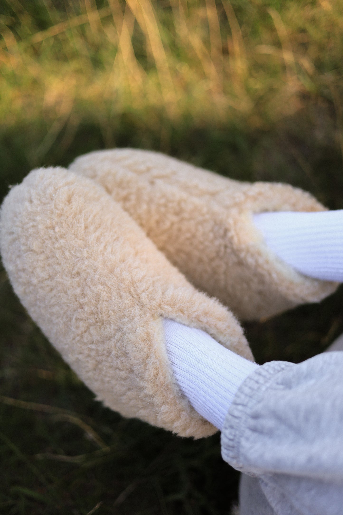 Merino Hausschuhe | 100% Schafwolle | Beige