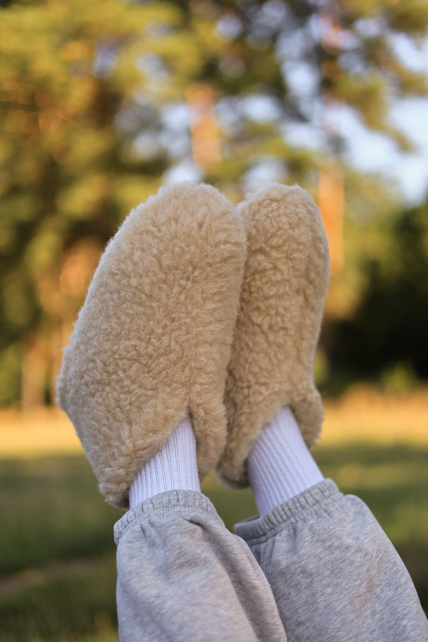 Merino Hausschuhe | 100% Schafwolle | Beige