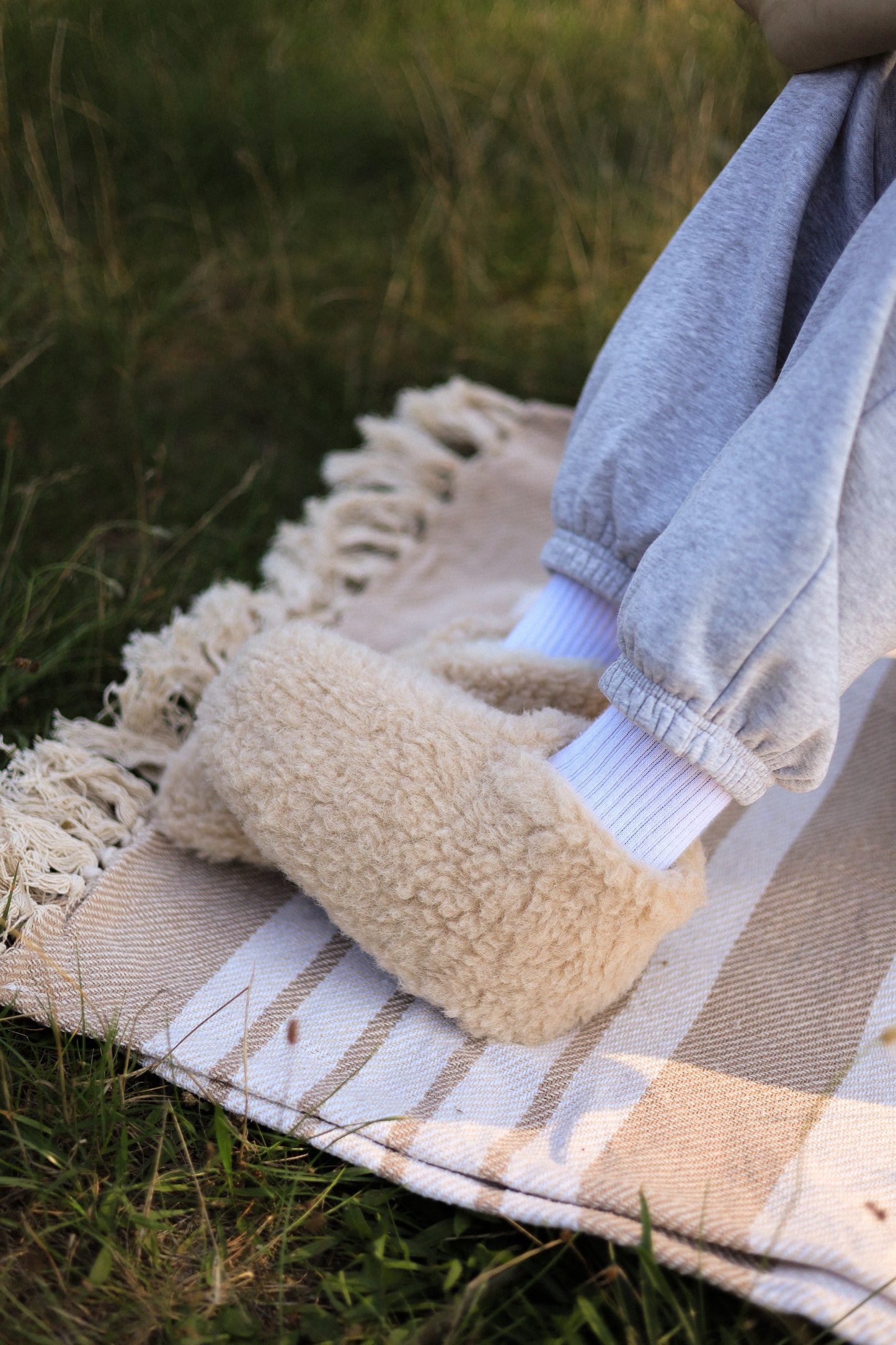 Merino Hausschuhe | 100% Schafwolle | Beige