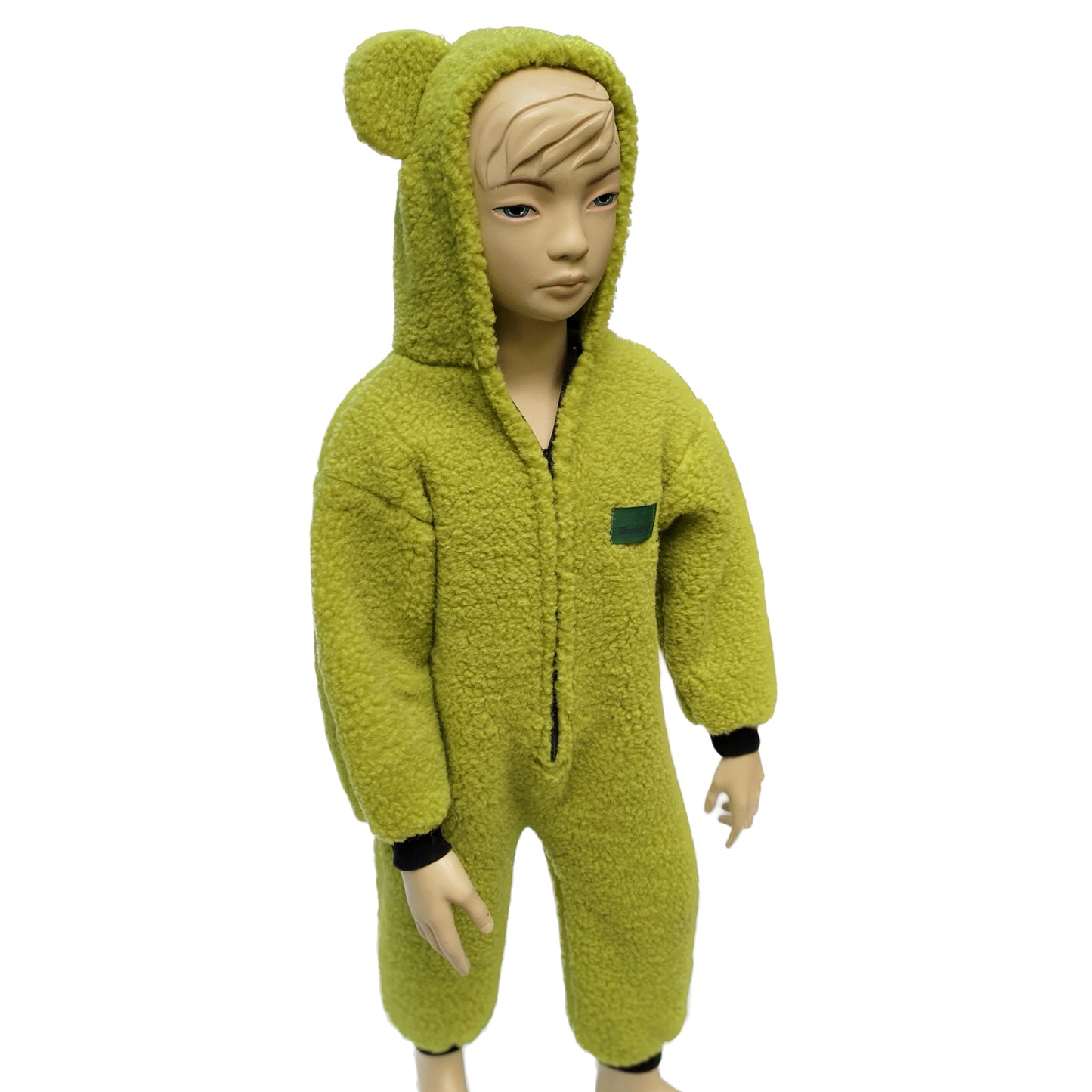 Kinder Overall aus 100% Wolle mit Bärenohren – Größe 86/92 – Maybell's Outlet