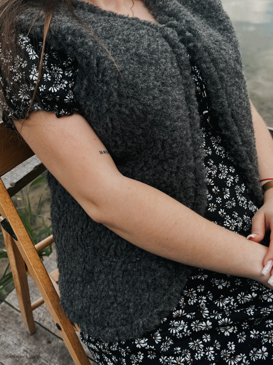 LINE Vest – Graphite Merino Wool