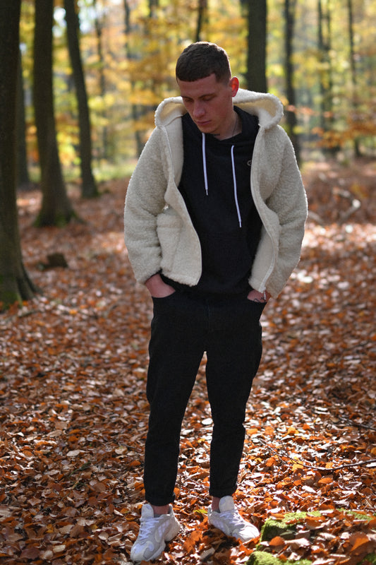 NORD MEN Jacket Ecru — Wool Merino Jacket | Kurtka Męska z Wełny Merino