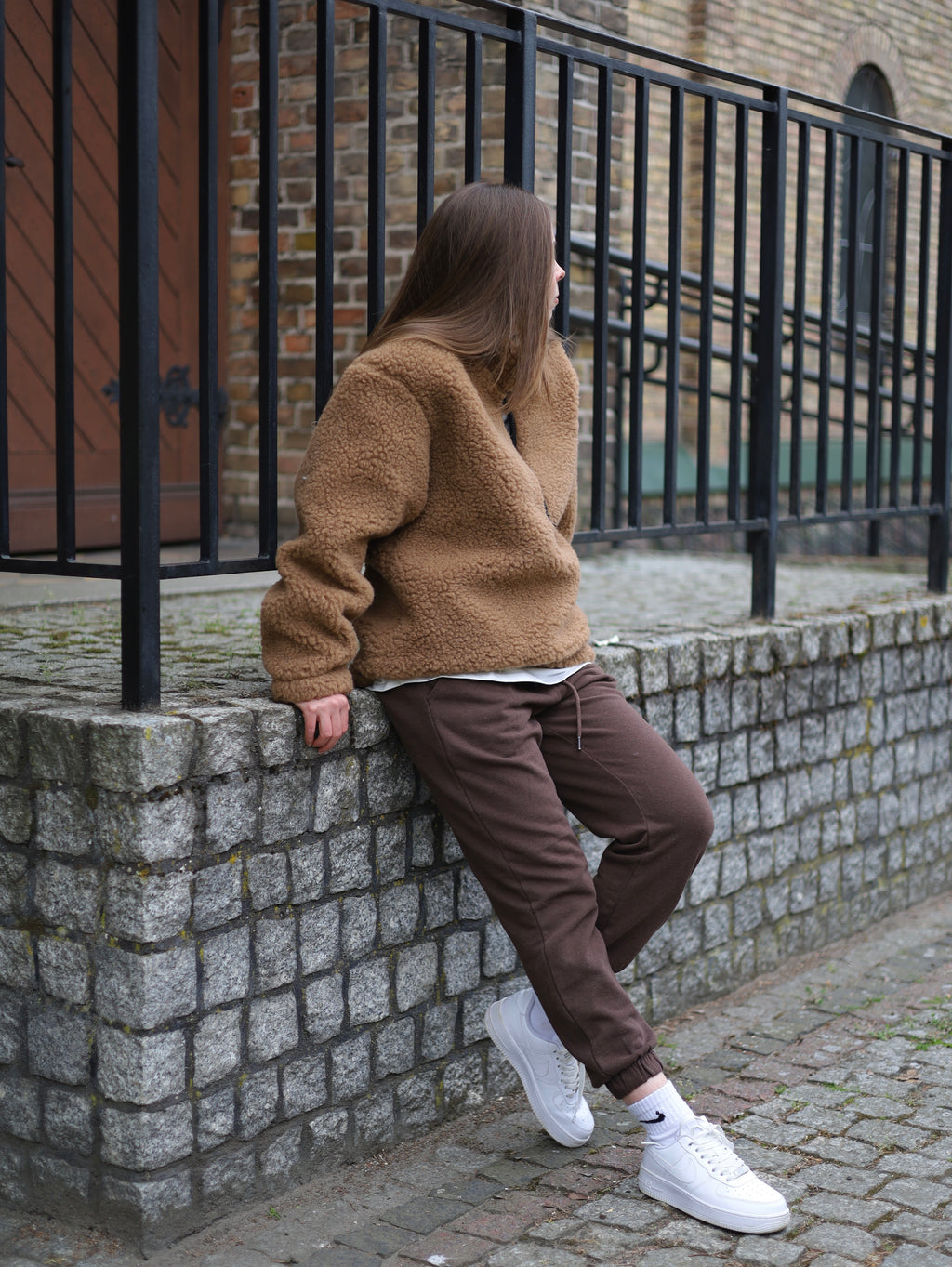 Wełniana kurtka Teddy Half Zip