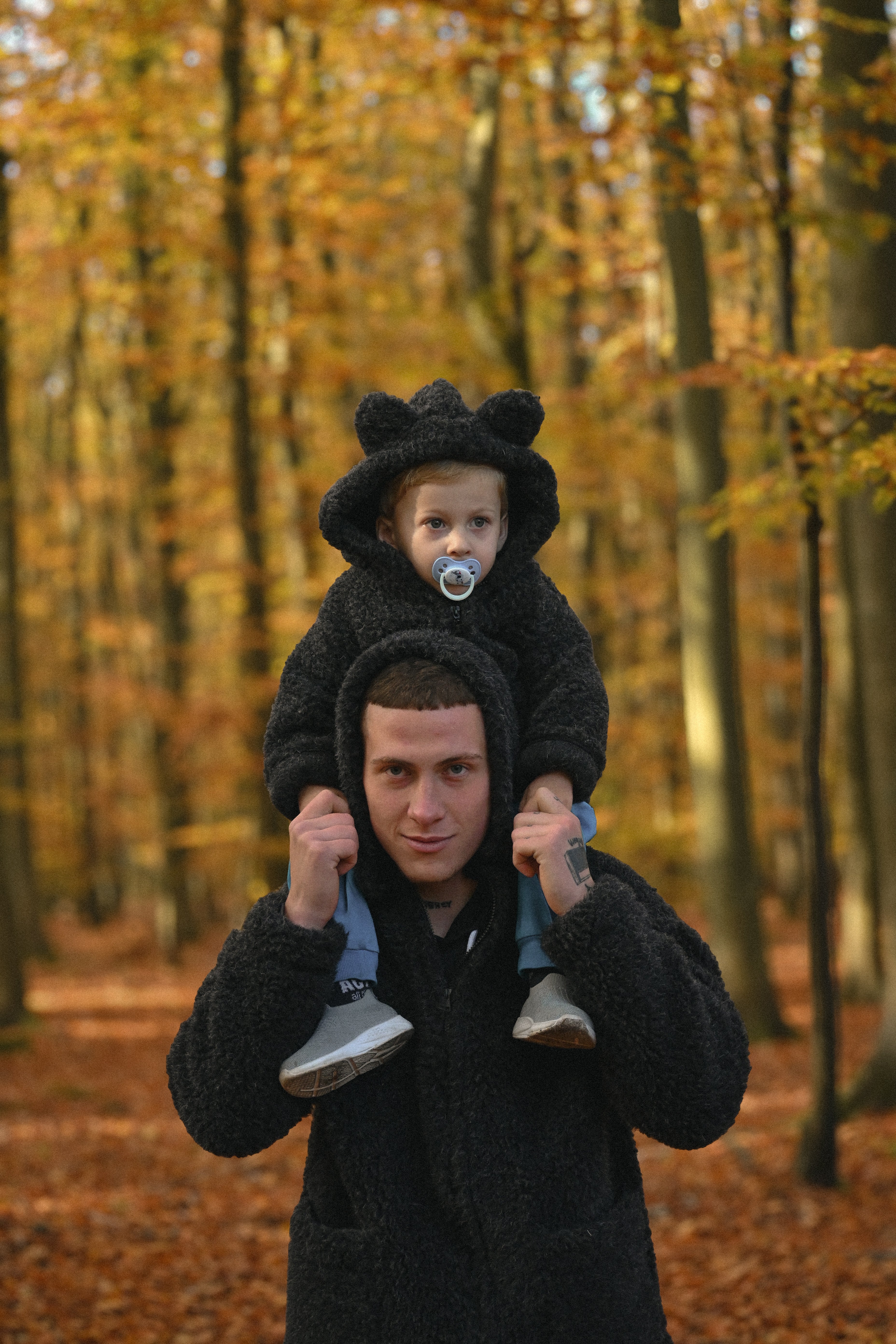 Kurtka dziecięca z uszkami z wełny Teddy