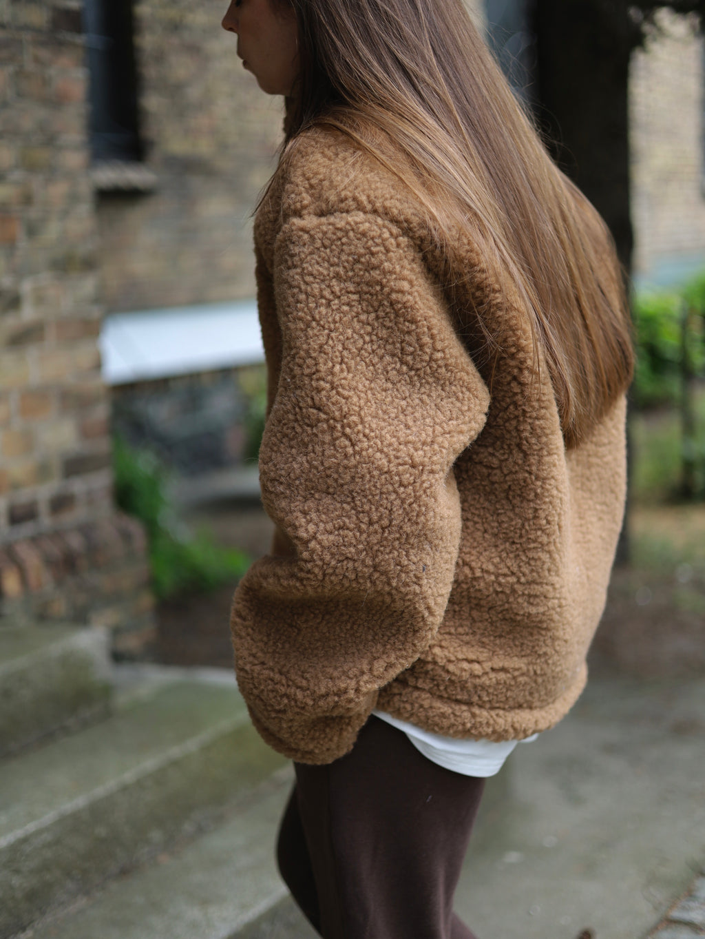 Wełniana kurtka Teddy Half Zip