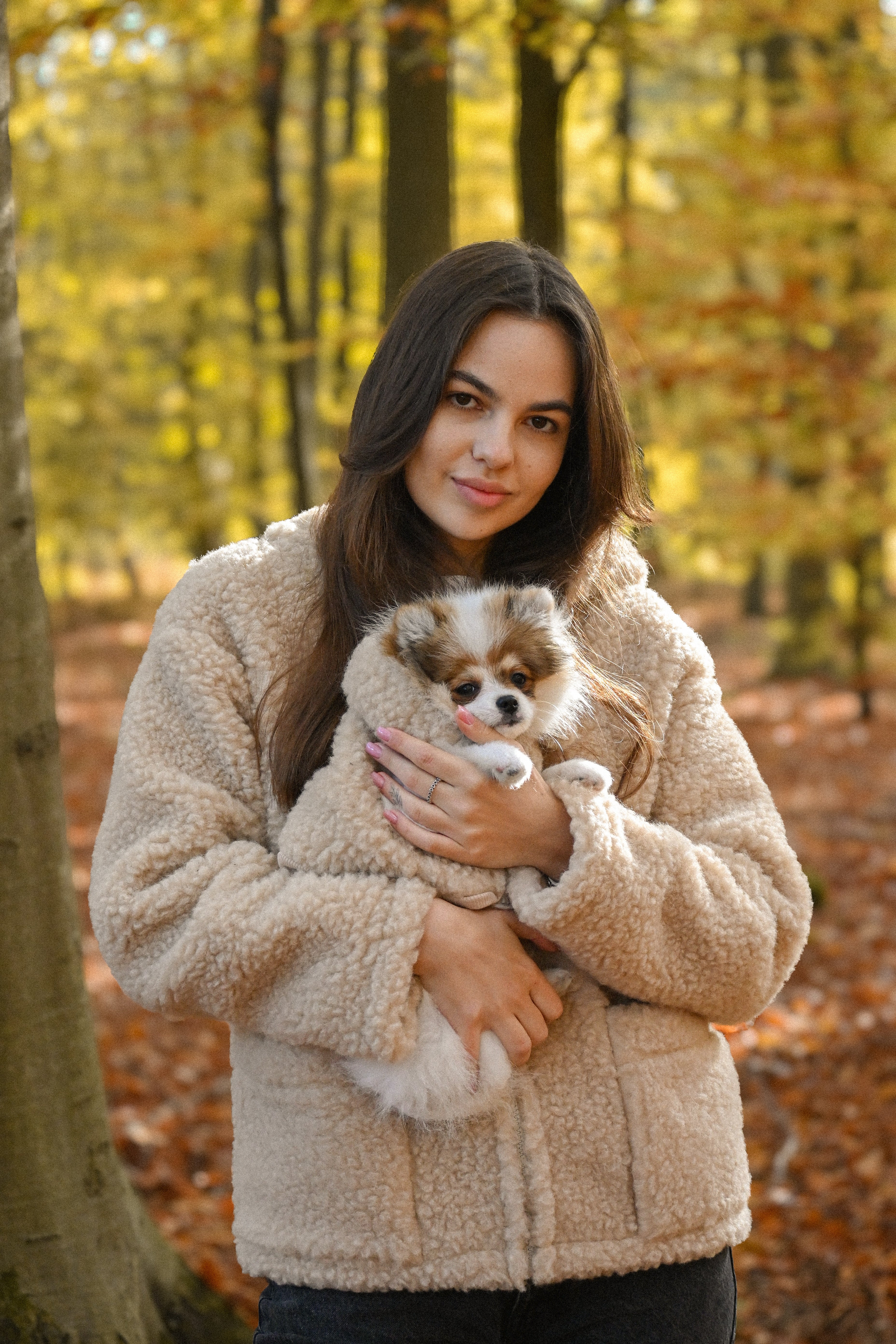 Beżowa wełniana kurtka