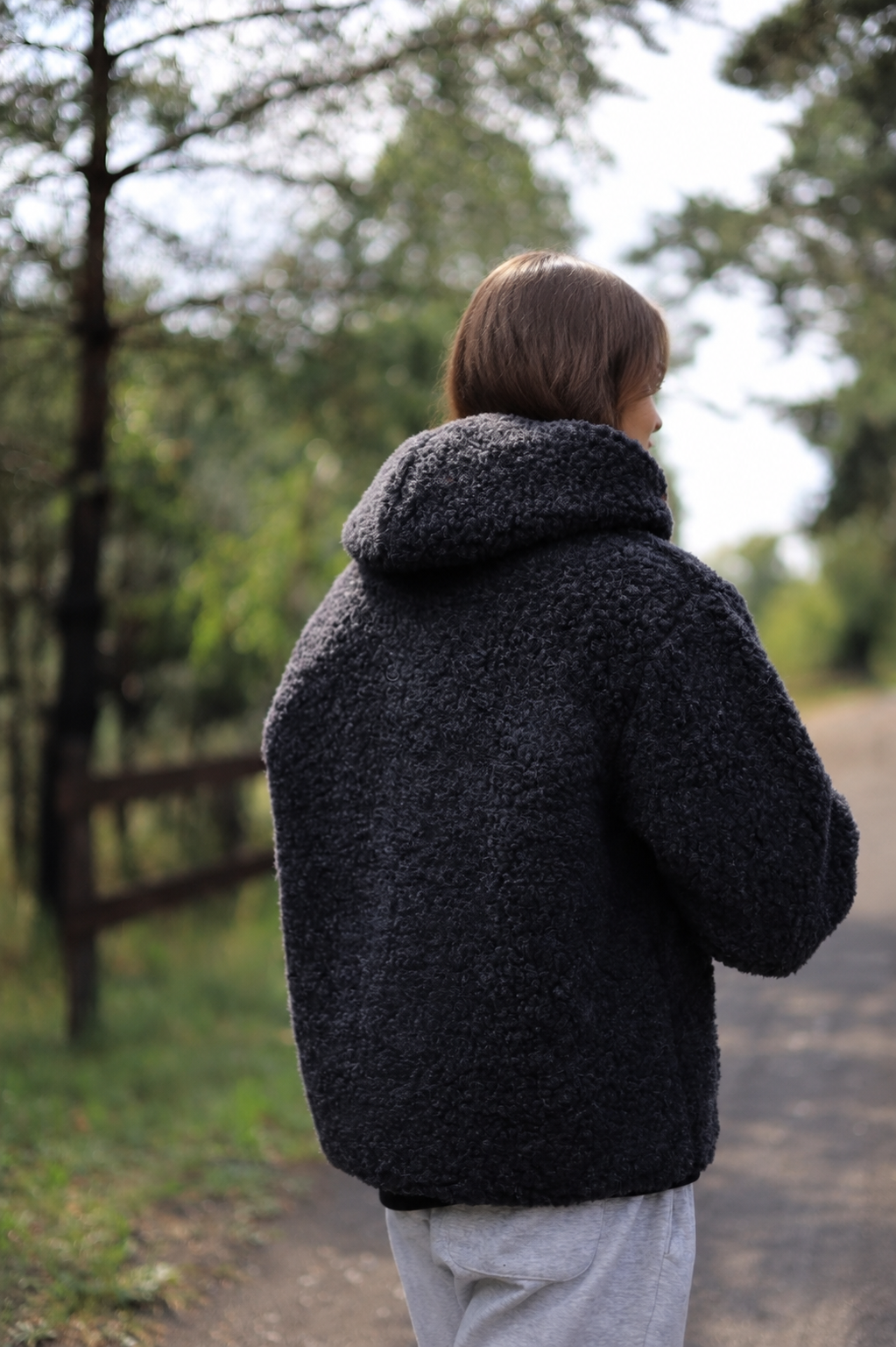 SHERPA – Women's Merino Wool Teddy Jacket – Black