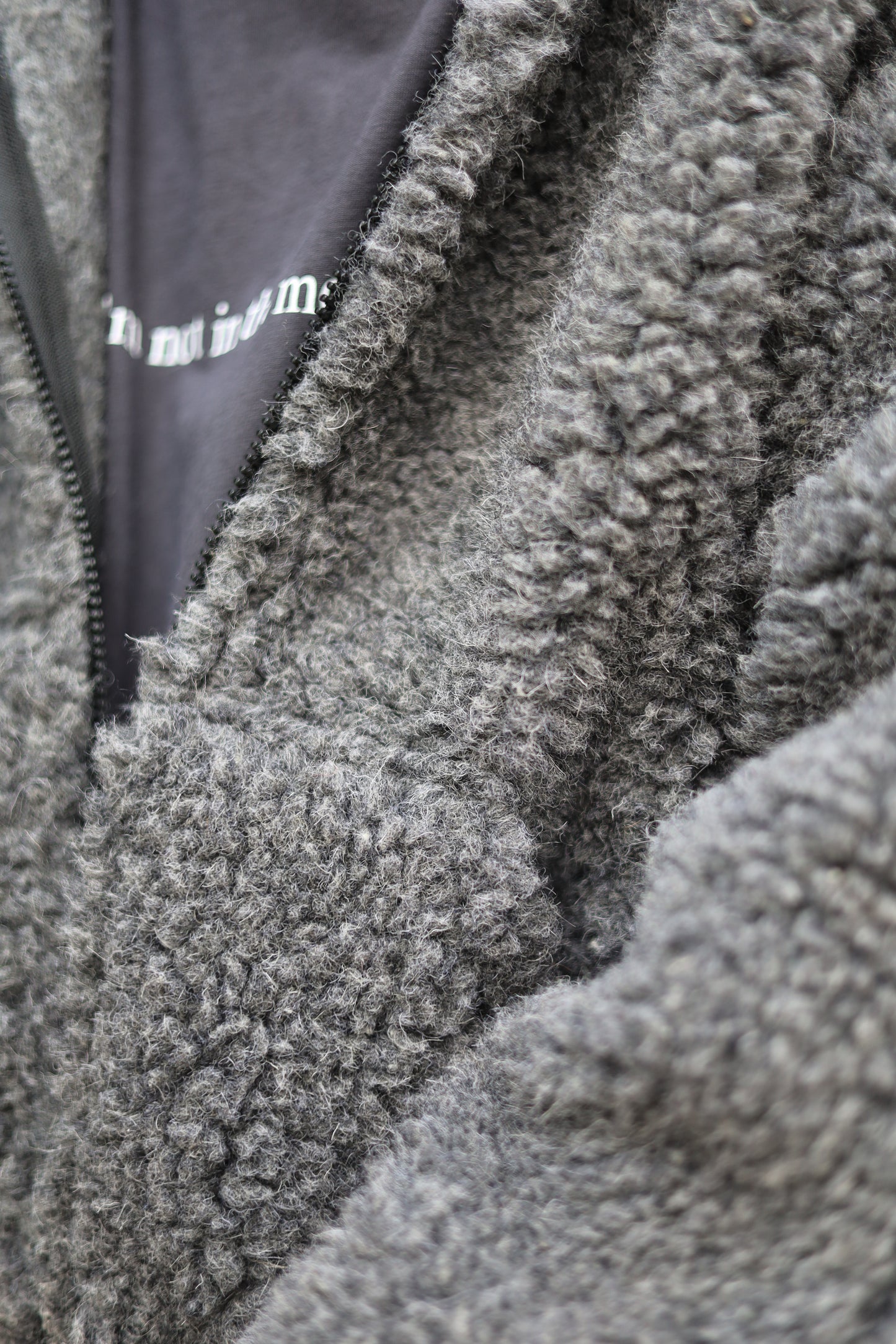 SHERPA – Men's Merino Wool Teddy Jacket – Grey