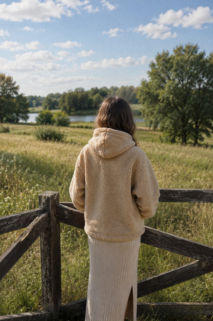 ALVA – Merino Wolljacke Beige