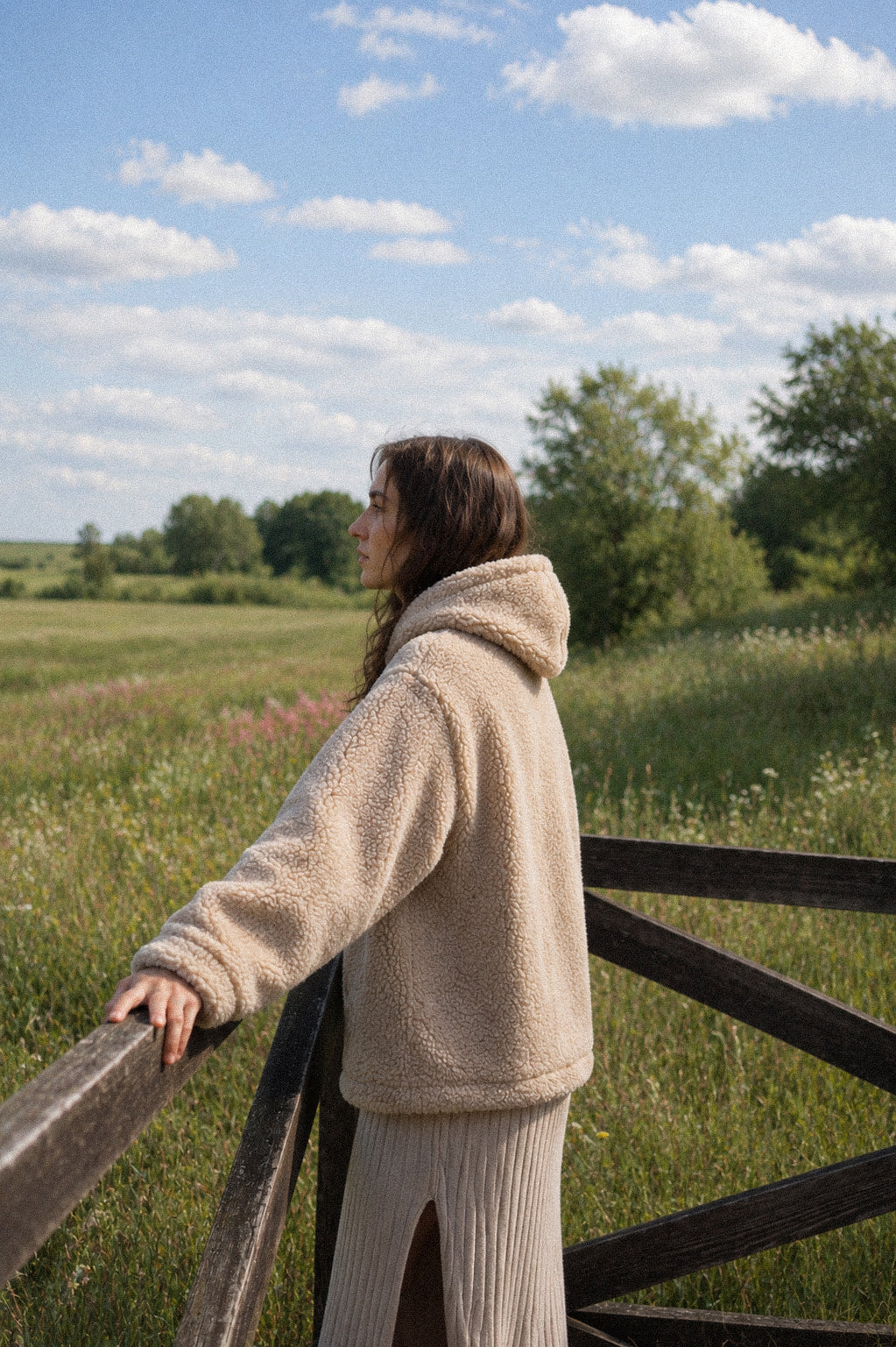 ALVA – Merino Wolljacke Beige