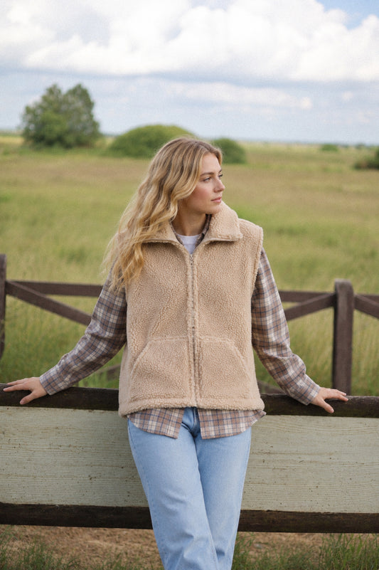 LINO – Merino Wollweste Beige