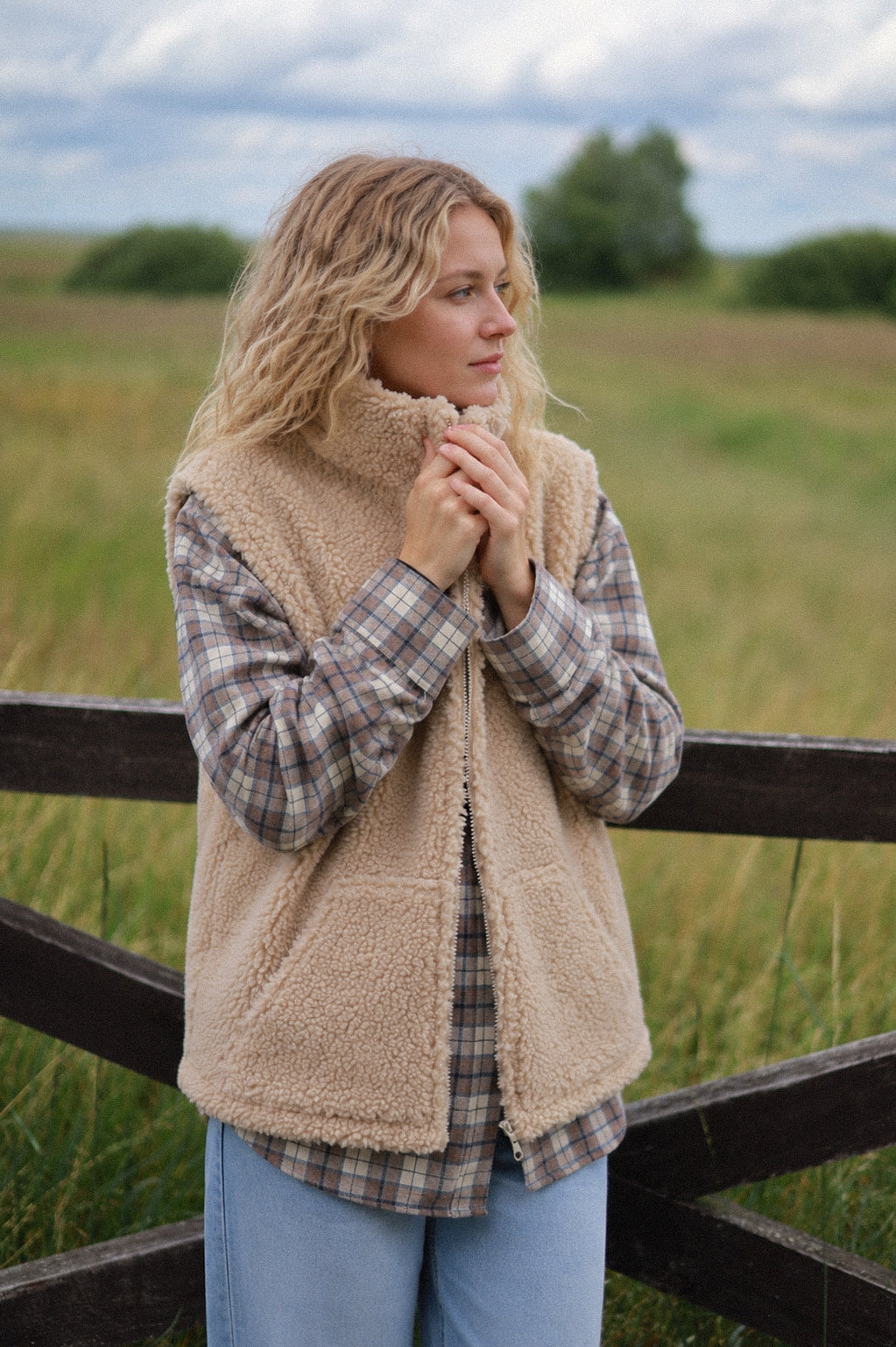 LINO – Merino Wollweste Beige