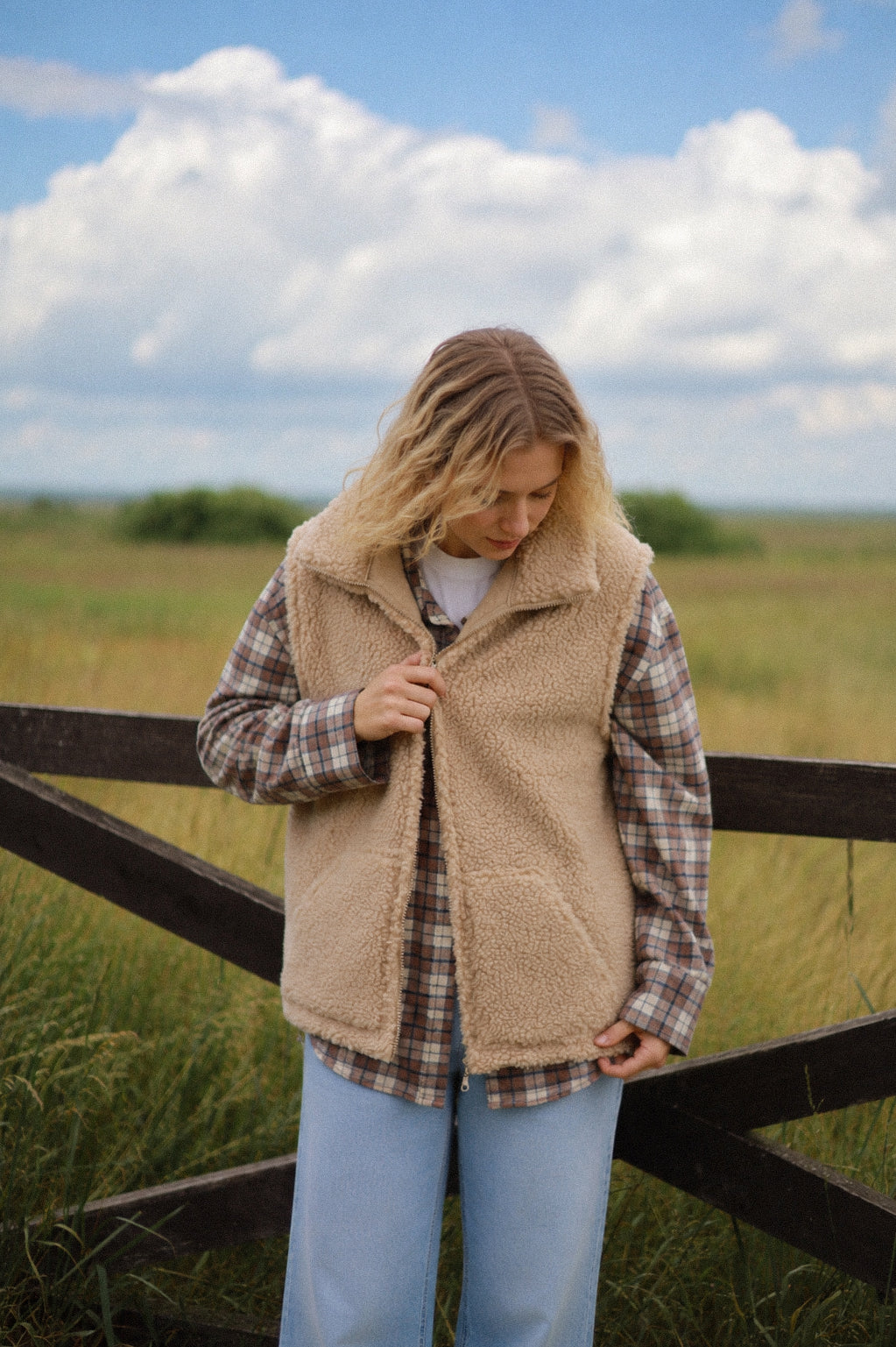 LINO – Merino Wollweste Beige