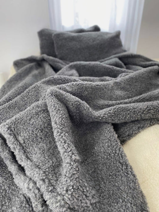 Koc wełniany - GRAFIT