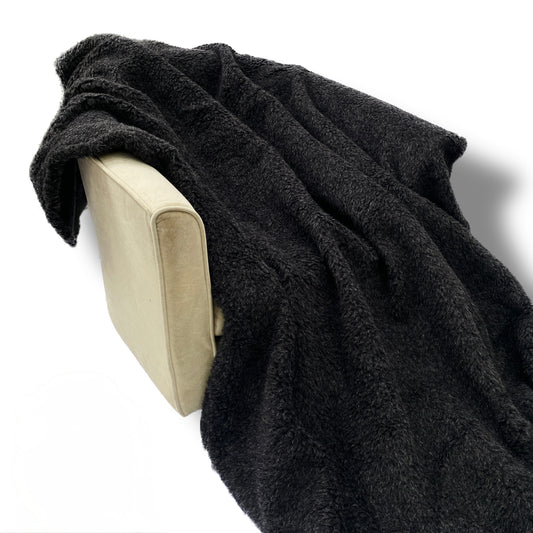 Koc wełniany - BLACK