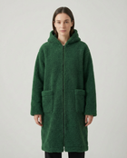 Long Wool Jacket - Green 