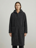 Long Wool Jacket - Black Melange 