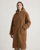 Long Wool Jacket - Brown 