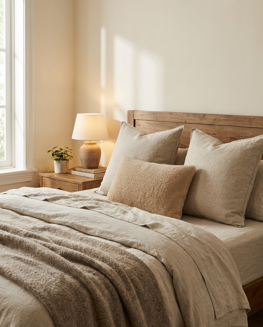 Poduszka Merino 60×40 — Beżowa