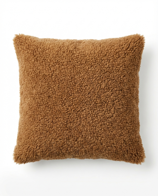Poduszka Merino 40×40 — Brązowa