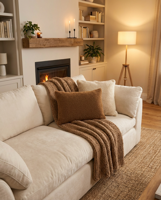 Poduszka Merino 60×40 — Brązowa