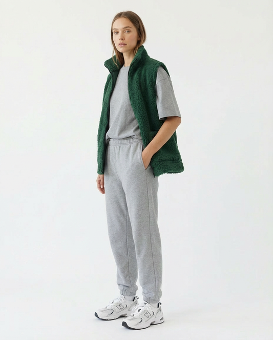 SOFT – Merino Wollweste Grün