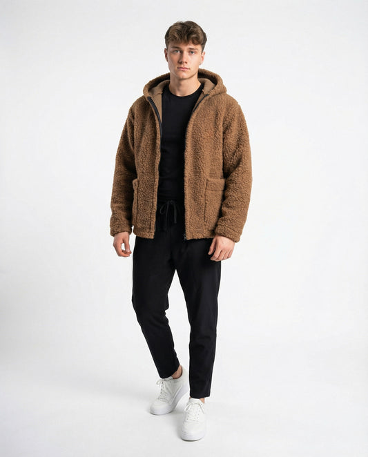 NORD MEN Jacket Brown — Wool Merino Jacket | Kurtka Męska z Wełny Merino