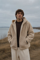 NORVEL – Herren Merino Wolljacke Beige