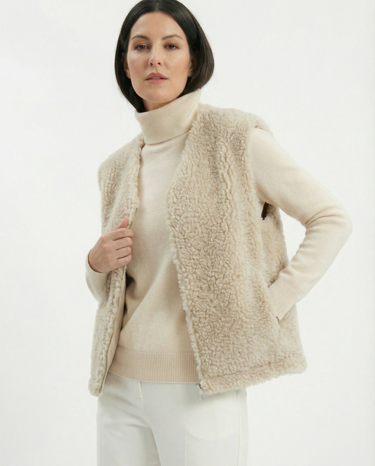 NORA VEST — damska kamizelka z wełny merino