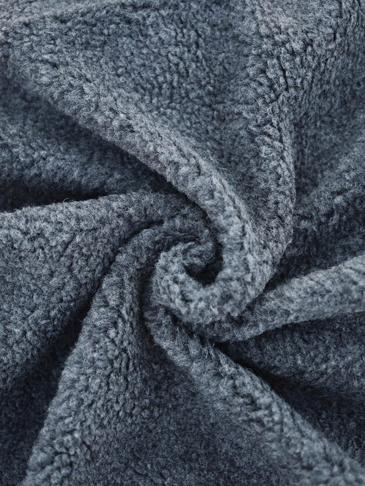 100% Merino Wollstoff Grau
